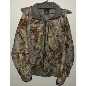 Kings Men’s 2XL XXL Light Hunting Jacket Desert Shadow Camo Zip Off Hood